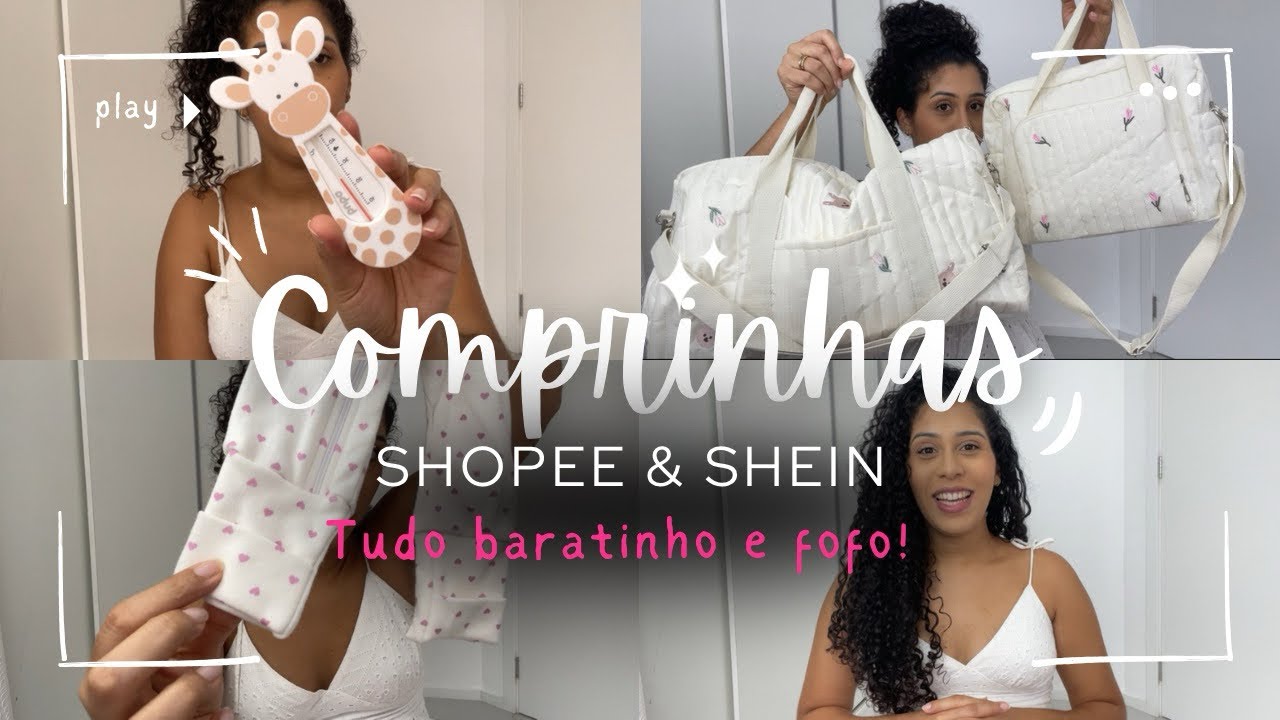 COMPRINHAS DO ENXOVAL NA SHOPEE E SHEIN | vale a pena? + links dos produtos