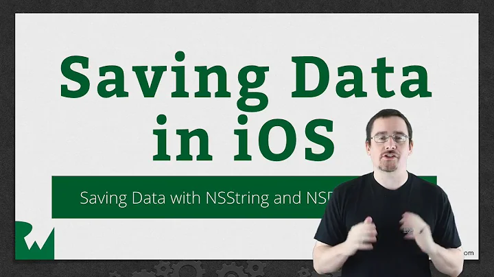 NSData and NSString - Saving Data in iOS - raywenderlich.com