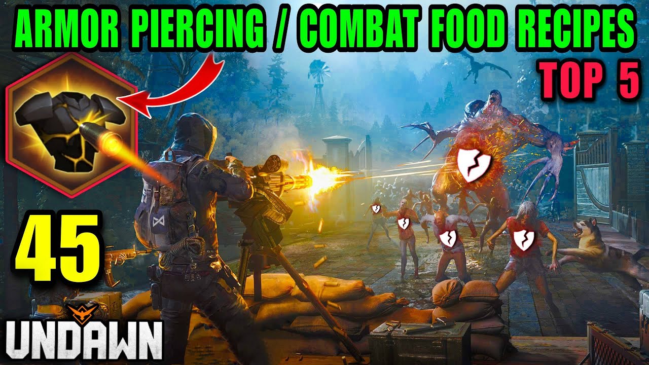 Undawn | Combat Food Recipes 🍕🍔🥞🥗🍢🍝 | Armor Piercing #undawn #