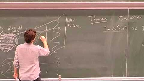 Sean Hartnoll - Transport from Boltzmann equations to holography - Lecture 3
