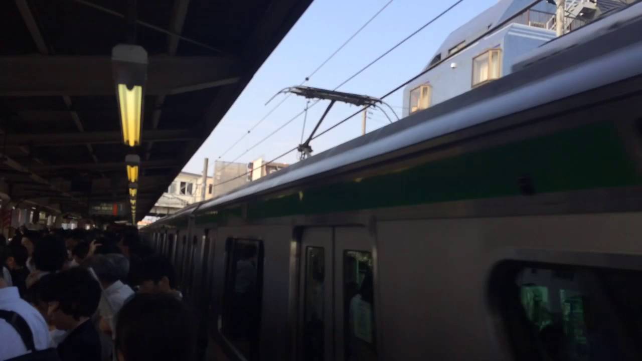 宇都宮線東大宮駅 朝ラッシュで電車が止まるとこうなる Youtube