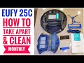ANKER EUFY ROBOVAC 25C Robot Vacuum HOW TO TAKE APART Fix & CLEAN Monthly