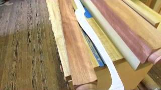 Townsend Card Table Making the Legs Step 10 I am done with practice. I cut out and start to shape the 4 cabriolet legs. Two with pad feet and two with ball and claw feet.. I also