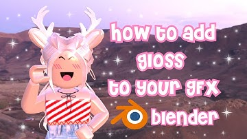 how to add GLOSS to your gfx | blender 2.8 | waffles