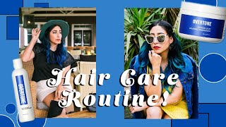 How I Maintain My Blue Hair! Overtone Demo &amp; Review | Design by Brianna