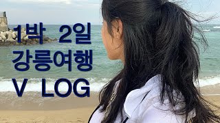 강릉, 첫 혼자여행 (강문해변,안목해변,맛집,1박2일일정,힐링브이로그)