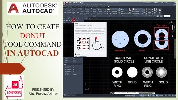 Donut command in autocad!!How to create of Donut? Use of Donut command in Autocad!! in Hindi