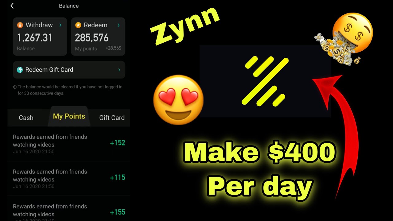 HOW TO EARN MONEY ON ZYNN NEW UPDATE! ISO/ANDROID - YouTube