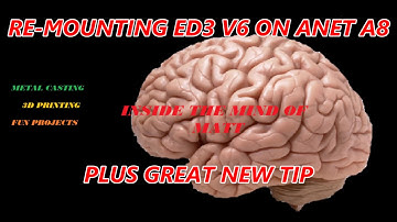 RE MOUNTING ED3 V6 ON ANET A8 PLUS GREAT NEW TIP