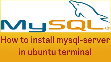 How to install mysql-server in ubuntu terminal