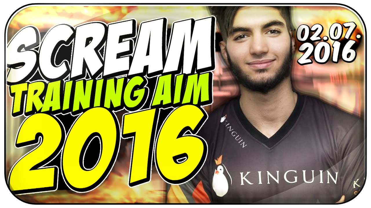 CS:GO - ScreaM training aim on bots [CSGO shooting training] (02.07. ...