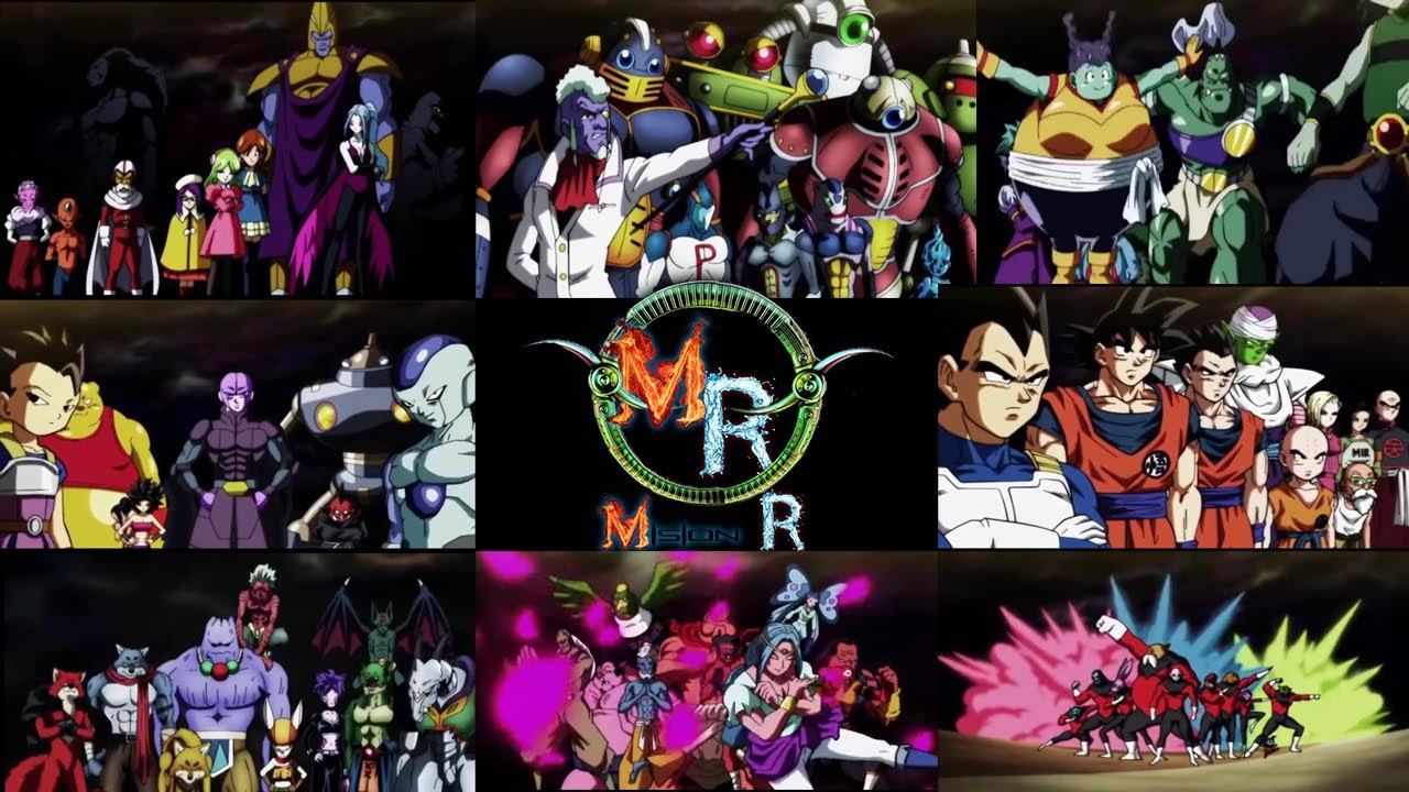 Revelado todos los guerreros del torneo de la fuerza | Dragon ball