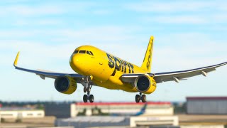 UNBELIEVABLE Plane Flight Landing!! Airbus A320 NEO Spirit Airlines Landing at Orly Airport