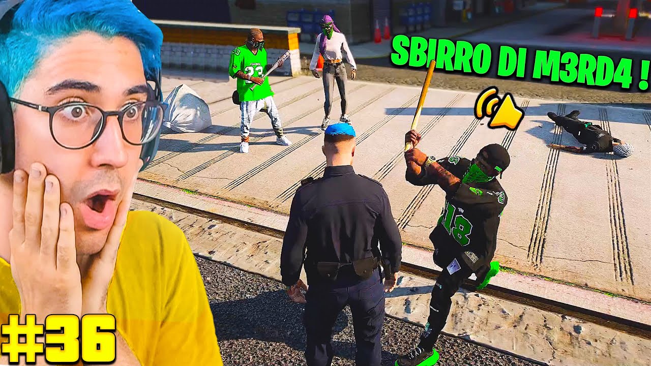 ENTRO NEL GHETTO DA POLIZIOTTO MA FINISCE MALE su GTA5 RP (AHIAAA ADVENTURE EP.36)