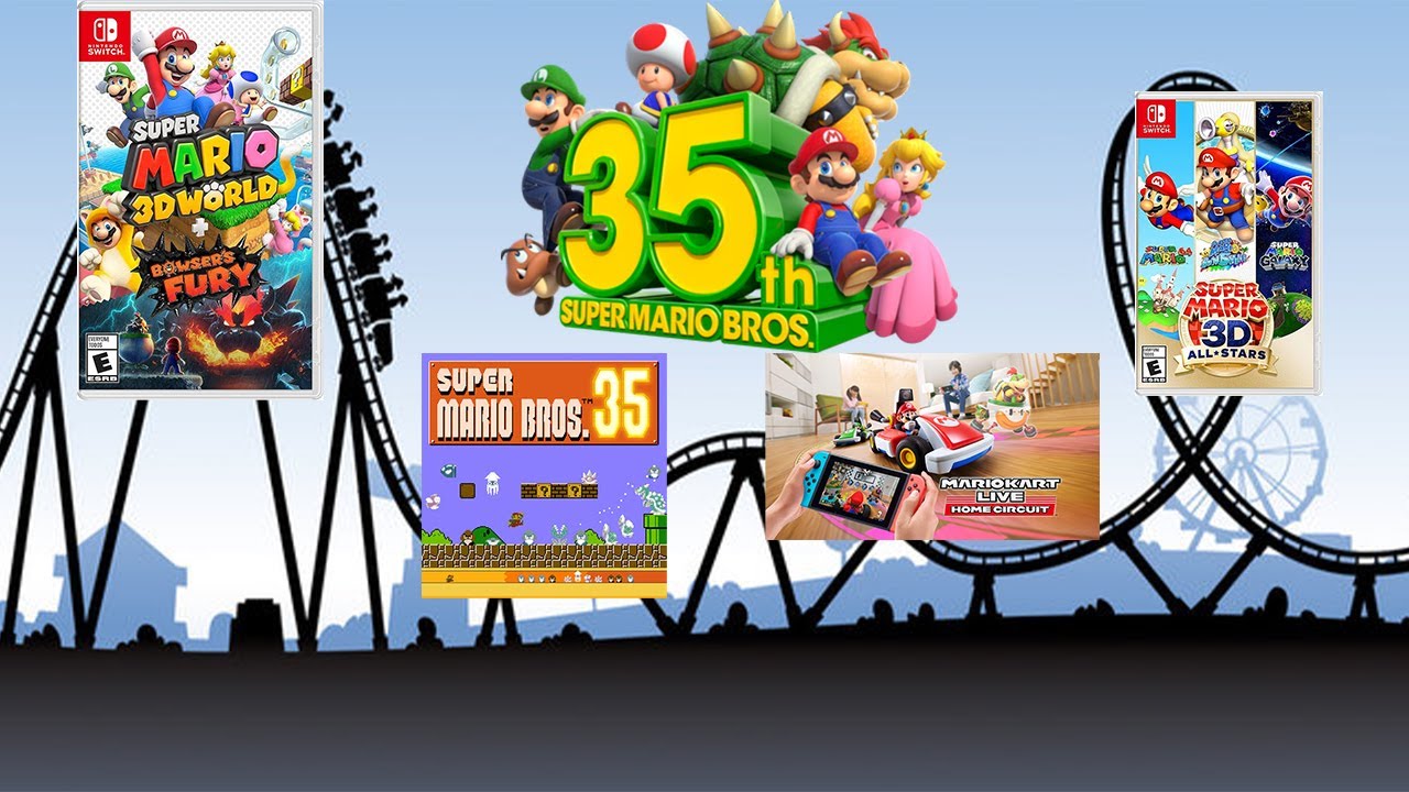 Американские горки, которые были в честь 35-летия Марио