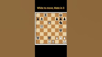 ||Mate in 3|| #shorts #cheses  #checkmate #learnchess  #tactics #chessforbeginners #chessmatetricks