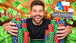 ONE OF MY WILDEST HANDS EVER! (Ultimate Texas Holdem) screenshot 2
