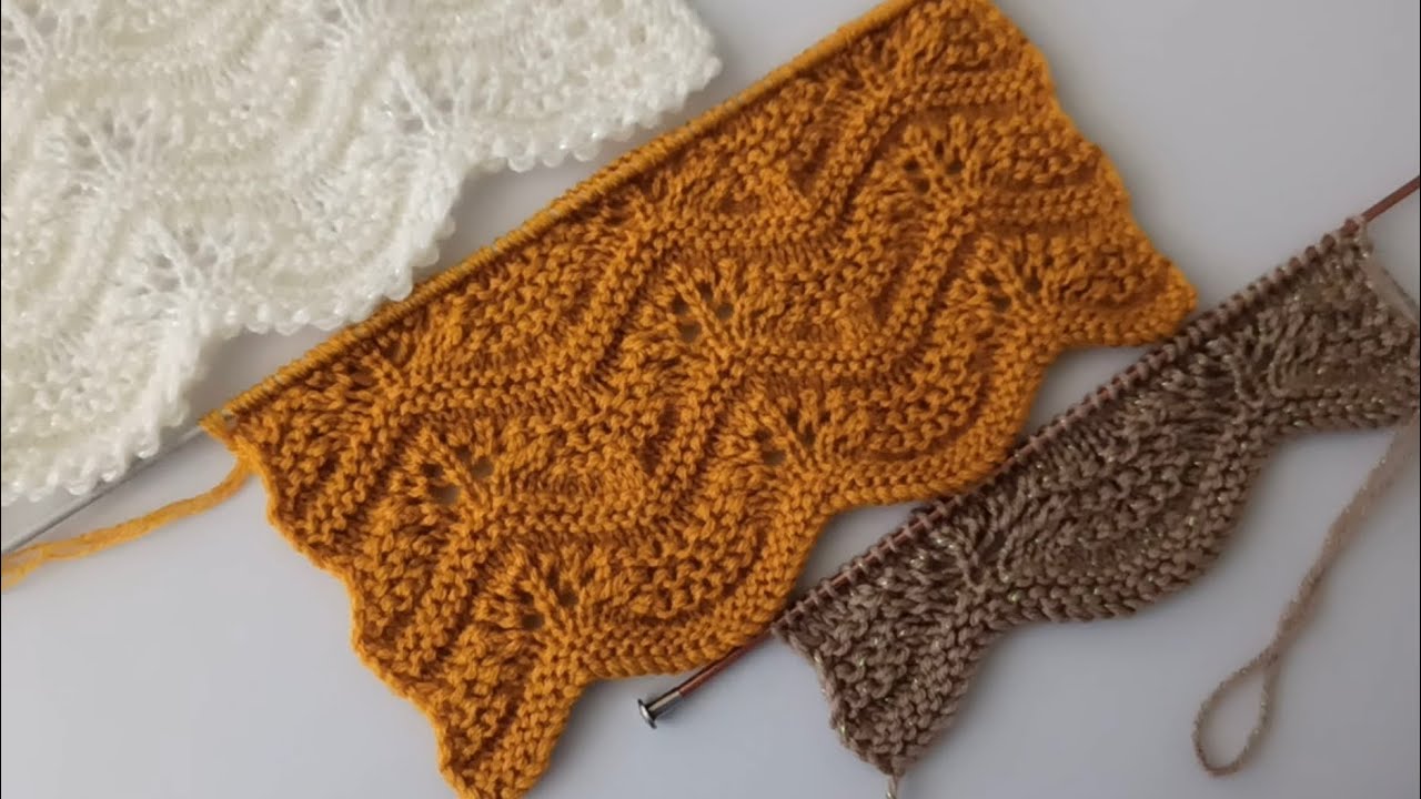 İki şiş kolay örgü modeli 🐞 yelek,hırka,şal örgü modeli