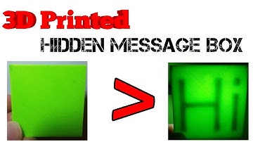 3D Printed Box with Hidden Message Inside | Tutorial