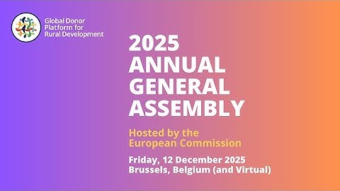 2025 Annual General Assembly of the GDPRD