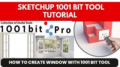 SKETCHUP 1001 BIT TOOL TUTORIAL / SKETCHUP TUTORIAL | create window with 1001 bit tool