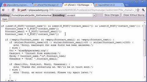 Beginner PHP Tutorial   103   Creating a Simple Contact Form Part 4 ‏