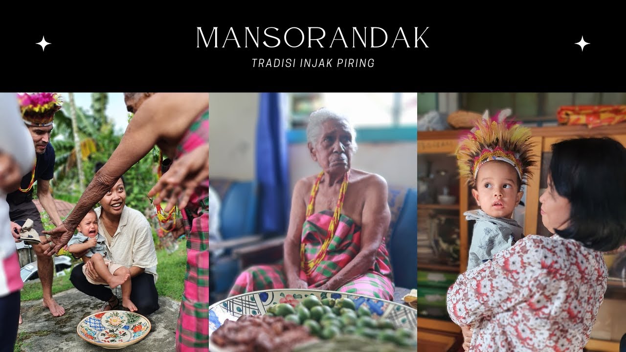 sampai juga di Manokwari disambut dengan Mansorandak, tradisi injak piring suku Biak