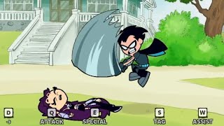 Teen Titans Go Jump Jousts Jam Robin Vs Starfire Who S Better Fighter Cartoon Network Games