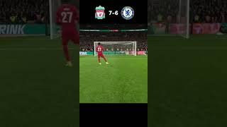 Liverpool vs Chelsea🔥 | Penalty Highlights🥶 #shorts #youtubeshorts #football #youtube #viral #fyp