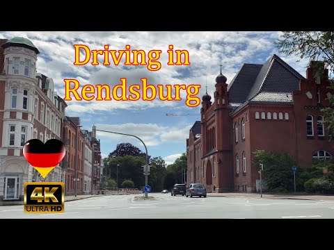 🚙🚙Driving through the streets of Rendsburg - Germany - Rendsburg || Driving tour