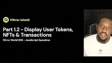 Mirror World JavaScript Speed Run | Part 1.2: Display User Tokens, NFTs & Transactions