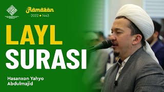 Layl surasi | Hasanxon Yahyo Abdulmajid