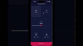 Awesome BMI Calculator using swift screenshot 1