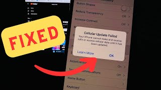 Cellular Data Update Failed Your iPhone Cannot Make And Receive Calls Or Access Cellular Data! Fixed