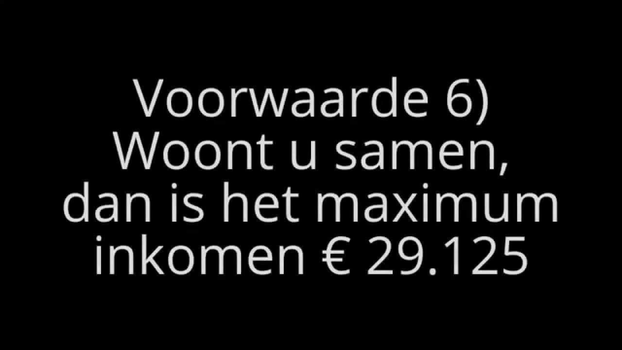 Wanneer recht op huurtoeslag - YouTube