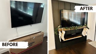 DIY Electric Fireplace Surround With Mantle (Walk-through)