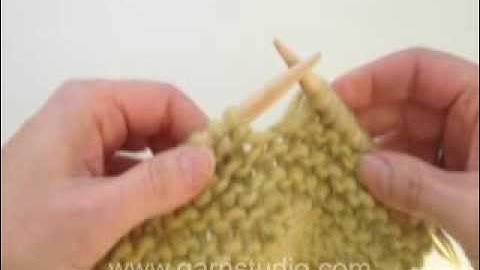 How to knit basic short rows in garter stitch