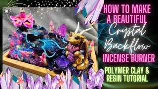 How to make your own magic back flow incense burner using polymer clay and resin