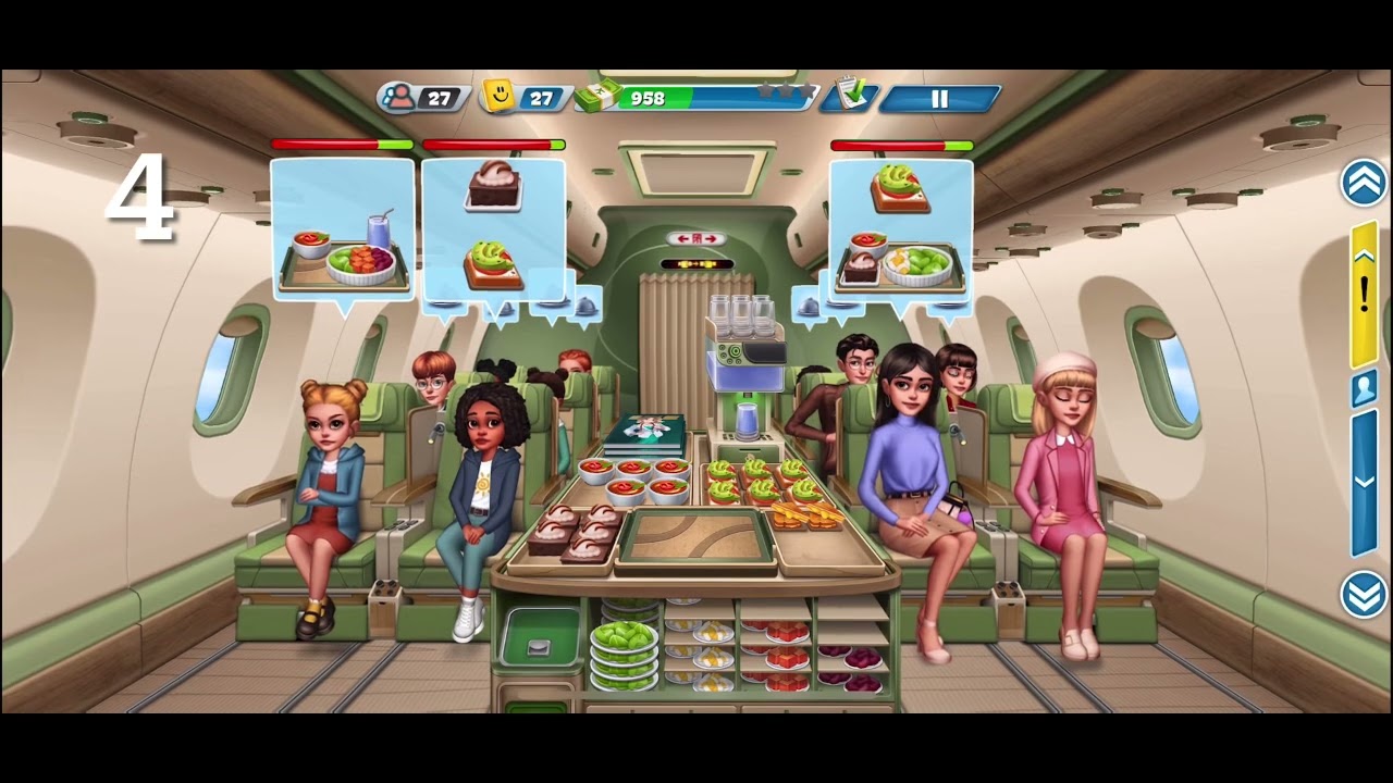 Airplane Chefs- Los Angeles task - How to serve 8 tabloids magazines in one level.