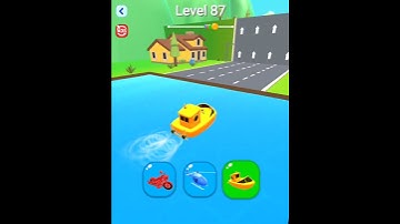 Shape-shifting Funny Race All Levels Gameplay Walkthrough Master Level #87 BeamNG.drive #Shorts