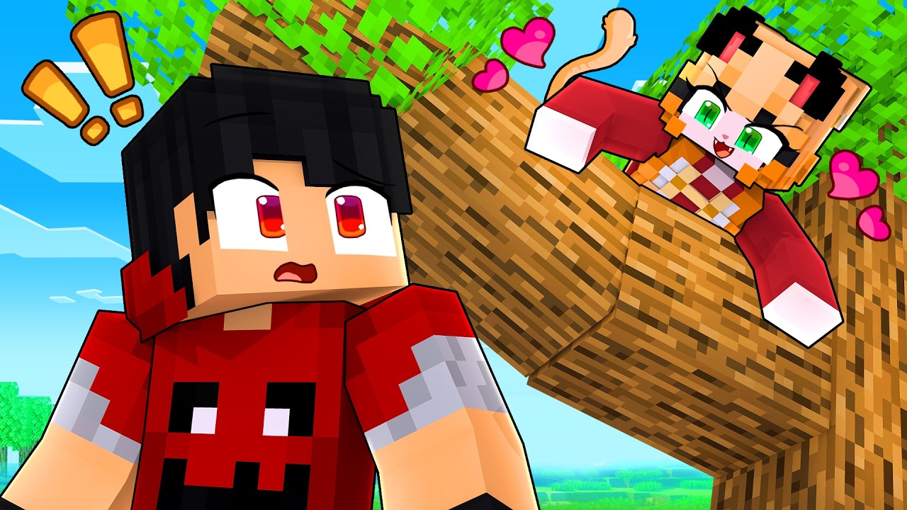 A GAROTA GATA está APAIXONADA por mim no Minecraft