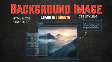 How to add background image in HTML & CSS