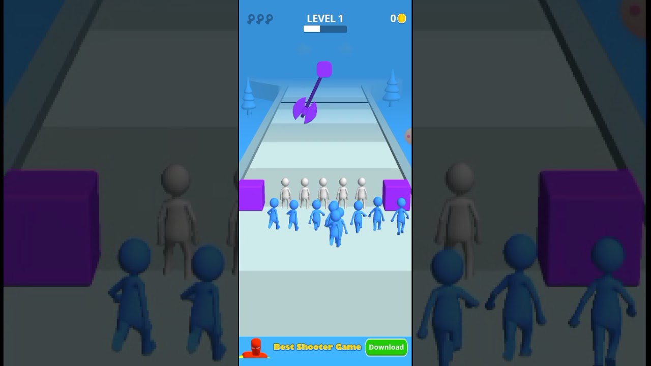 join clash 3d ios android gameplay level 1 join clash 3d walkthrough