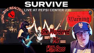 That Bass Is A Lethal Weapon | The Warning - Survive live at Pepsi Center (first listen reaction)