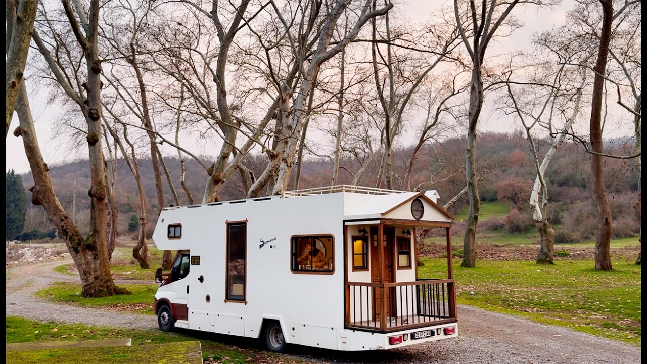 ЗИМНИЙ КЕМПИНГ С КАРАВАНОМ | ВКУСНЫЙ РЕЦЕПТ НА ПРИРОДЕ
