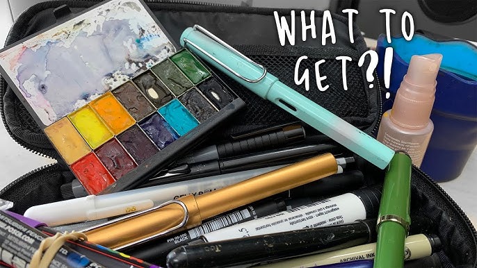 5 types of travel sketching kits I use: watercolor, minimal, study kit &  more