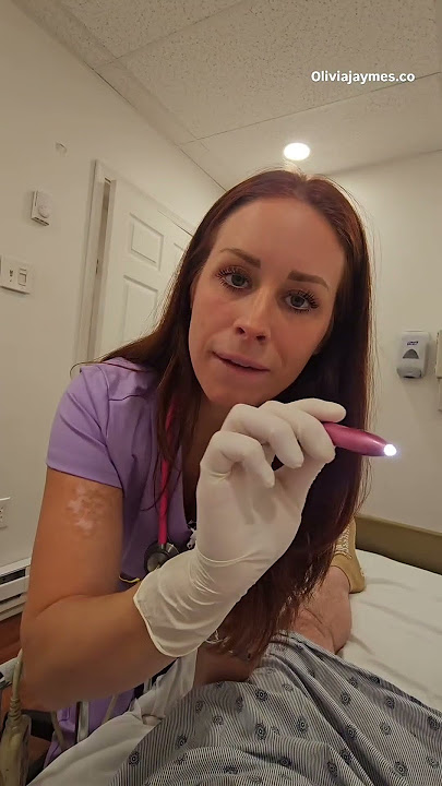follow my light and the sound of my voice #nurse #scrubs #gloves #redhead  #funny #asmr