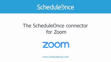 The Scheduleonce connector for Zoom