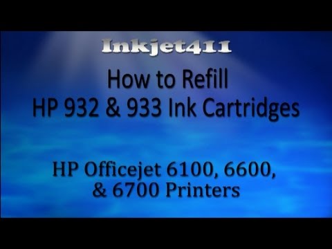 Refilling HP 932, 933 Ink Cartridges 