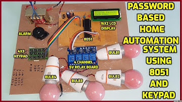 Password Based Home Automation System Using 8051 and Keypad